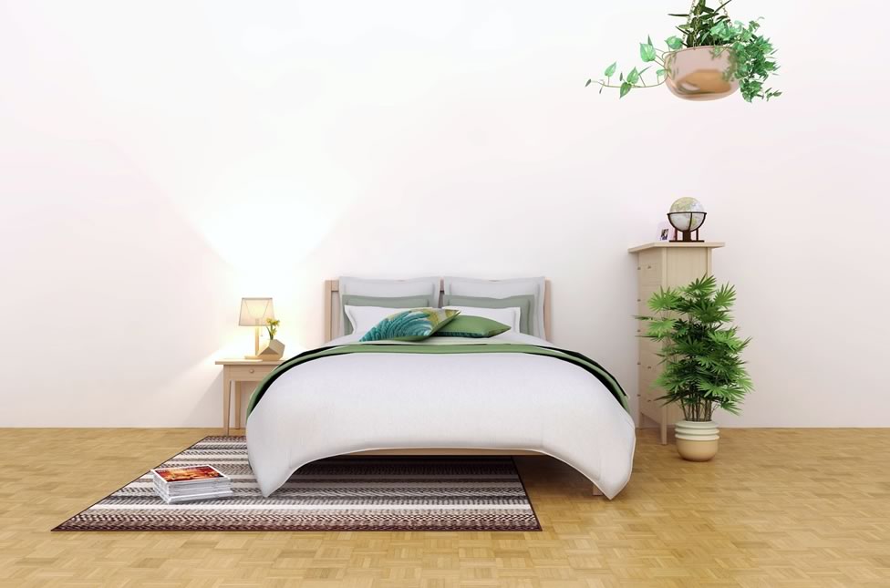 styled bedroom