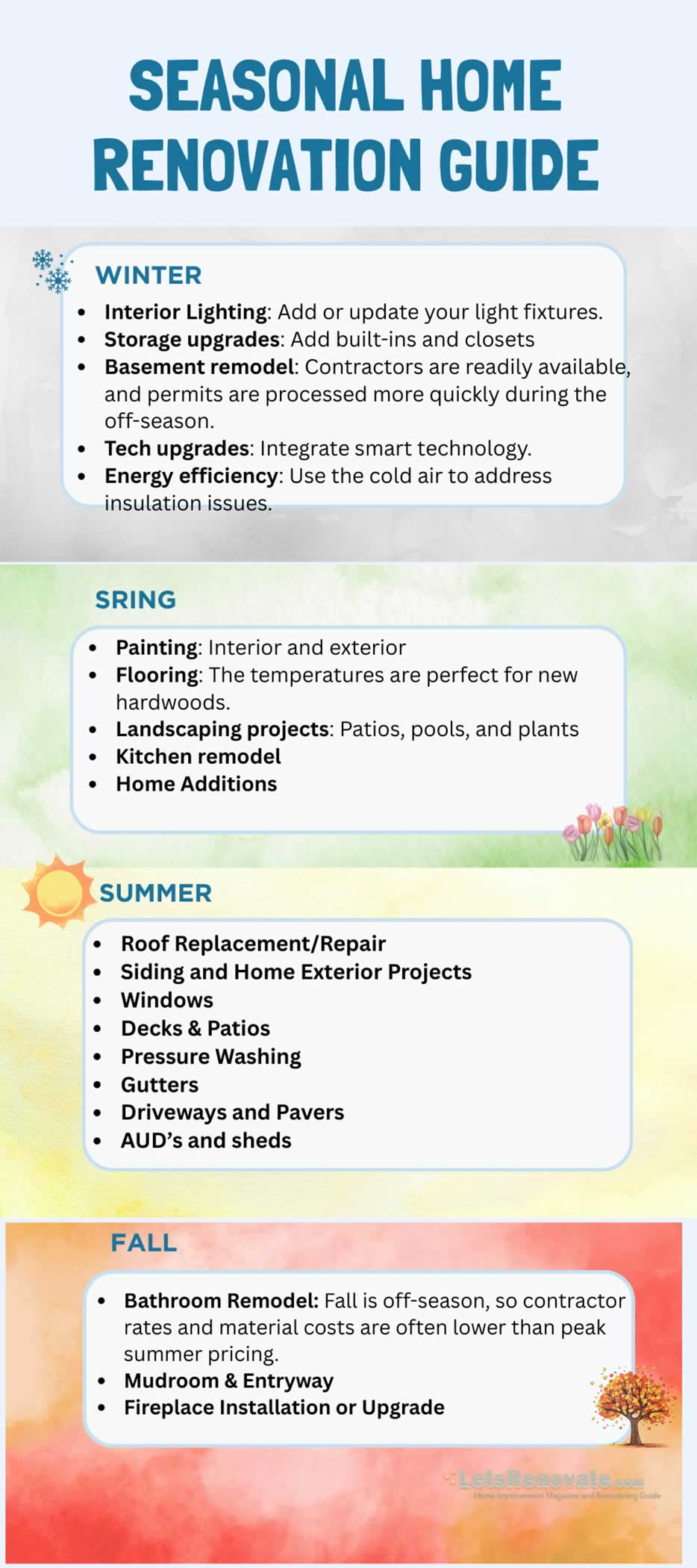 seasonal maintenance