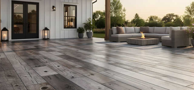 Barnwood-Look Concrete Stamping: How to Achieve Rustic Beauty Outdoors