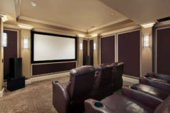 Home Theater Room with Plush Seating
