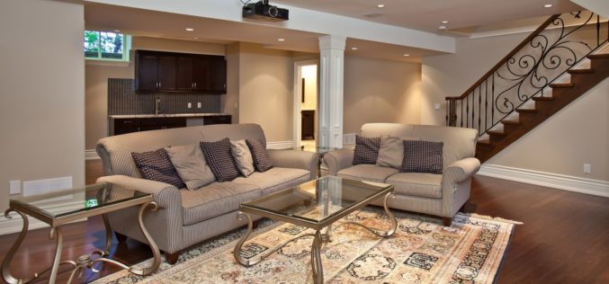 Down-in-the-Basement Entertainment Room