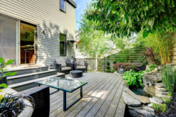 Nice Summer Backyard with Exotic Landscape and Pond
