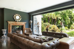 Classic Leather Furniture for a Class Backyard View