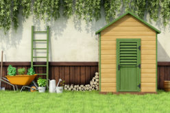 Wooden Shed for Storing Garden Tools