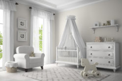 Classic Children Nursery Room in White