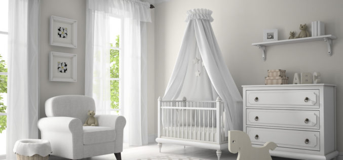 Classic Children Nursery Room in White