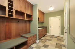 Mud Room With Sitting Area and Clean Up