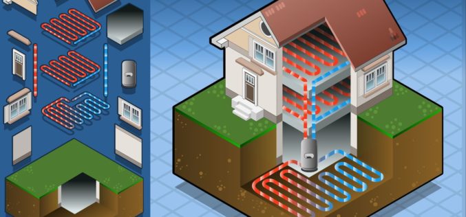 Diagram of a Geothermal Heating System