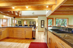 A Country Log-Cabin Styled Kitchen