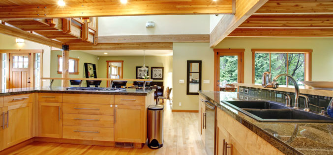 A Country Log-Cabin Styled Kitchen