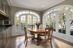 Small Dining Area with Circular Windows