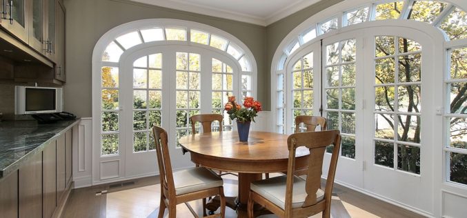 Small Dining Area with Circular Windows