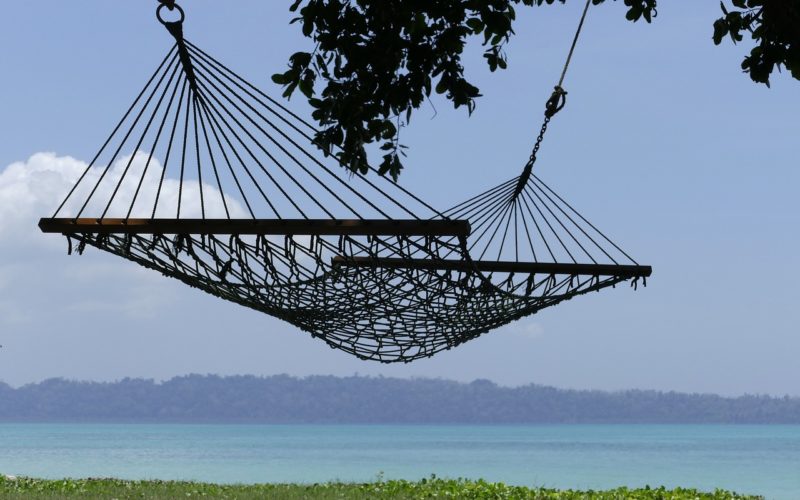 Relaxing The Summer Afternoon in Garden Hammock