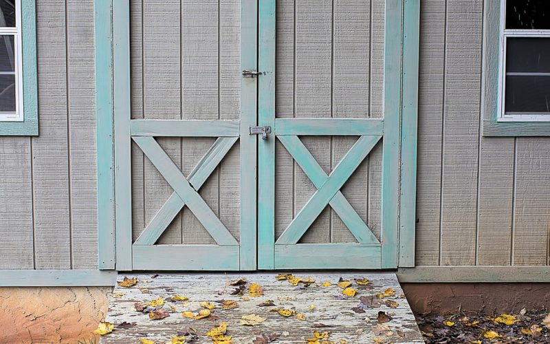 Back Yards With Beautifully Landscaped Garden Sheds