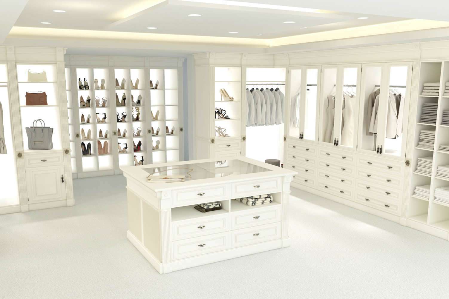 walk-in closets