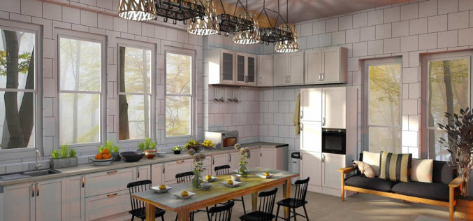 <span>photo image analysis:</span> Large Kitchen With Dining Table