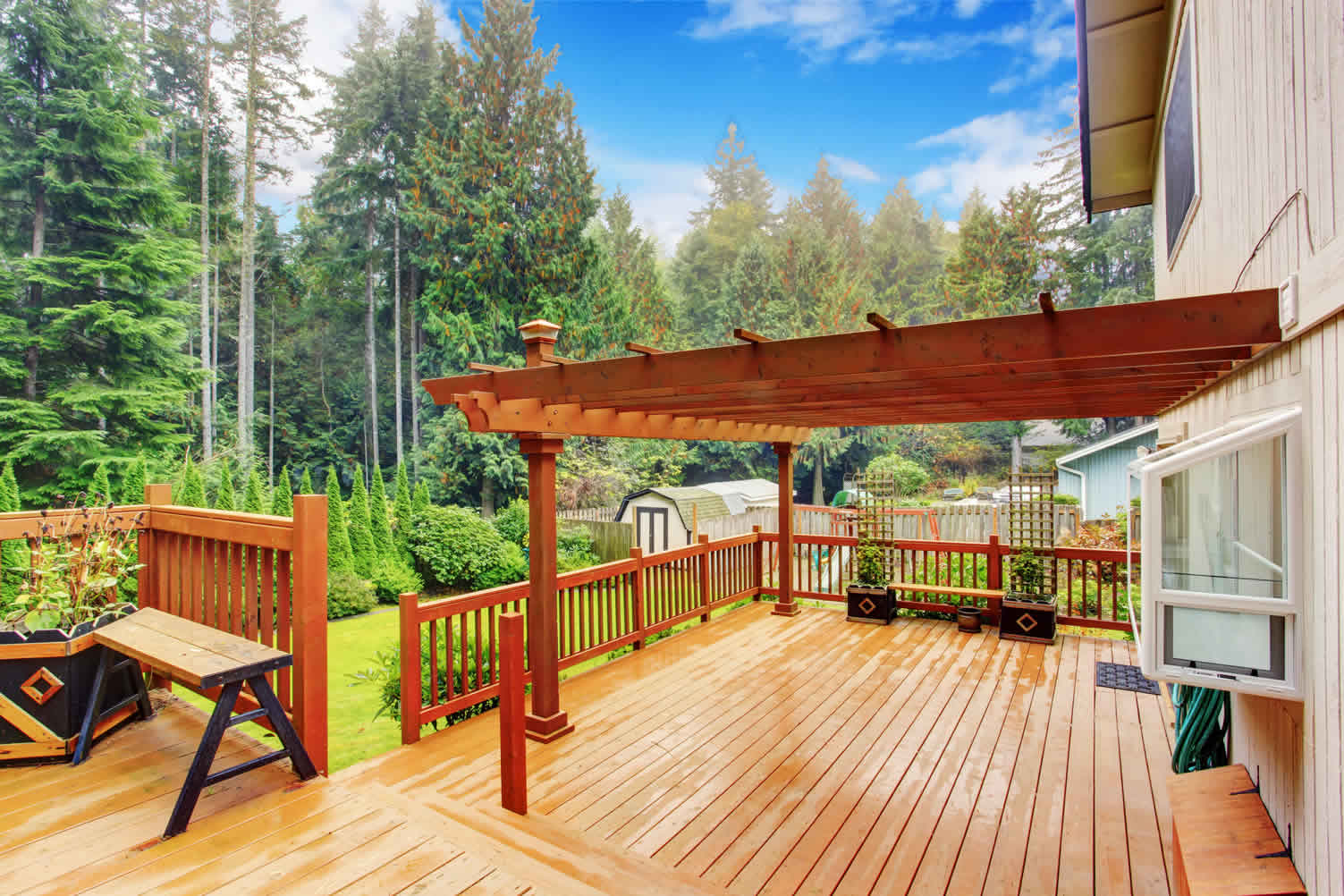 adding a pergola