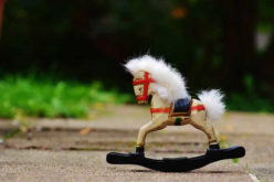 Riding a Vintage Rocking Horse