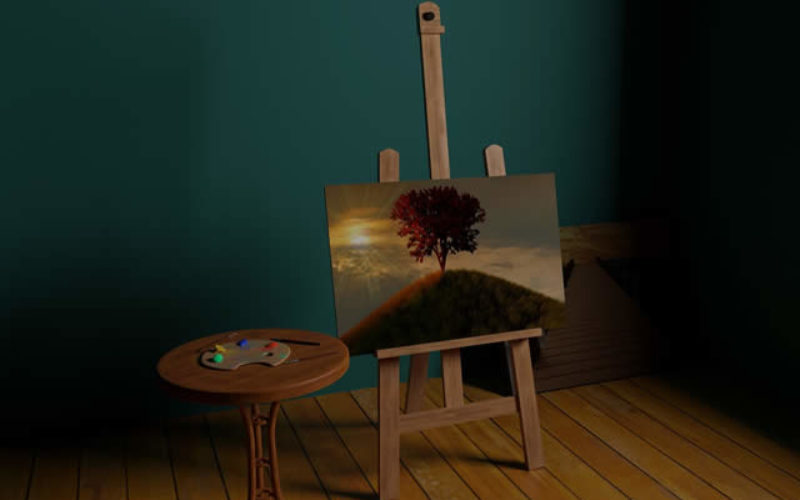 Attic Conversion Idea: Artist Studio Room