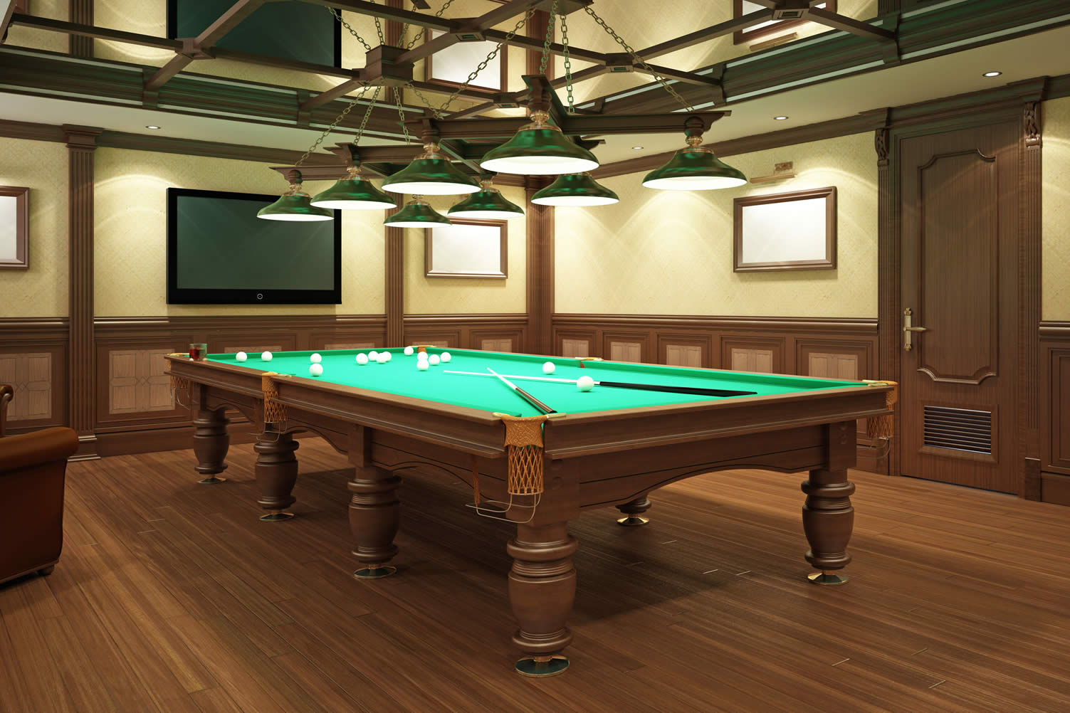 billiard room