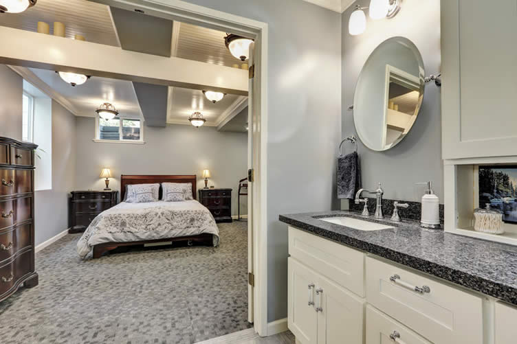 basement bedroom