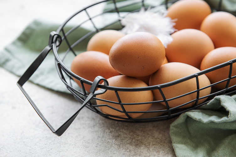 basket eggs