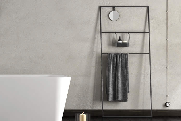 how to create an industrial bathroom