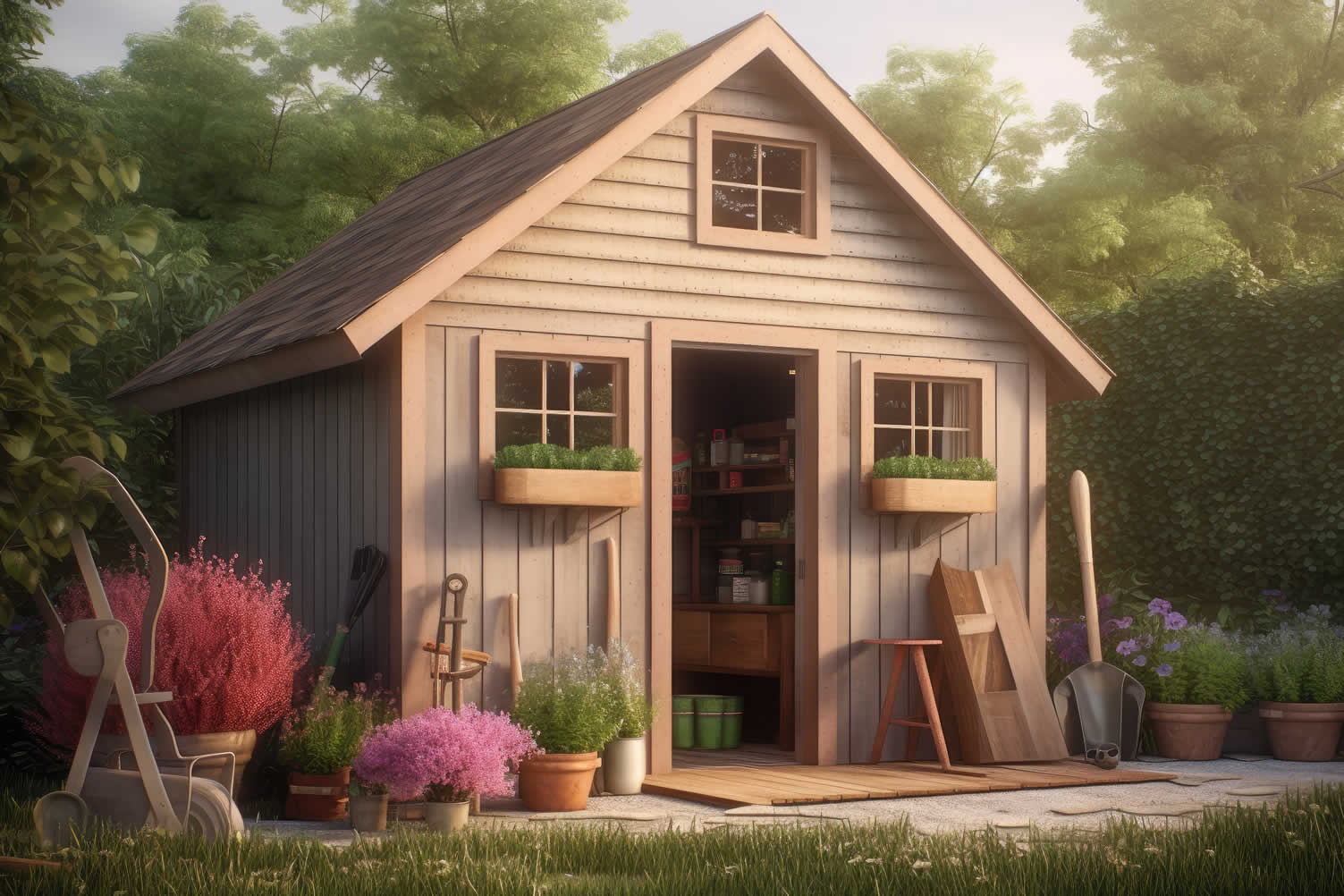 shed makeover ideas