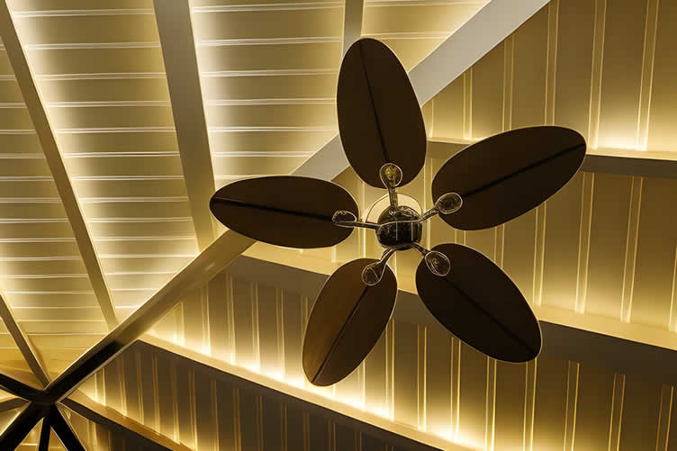 ceiling fans for interior rooms and outside