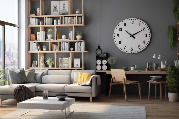 oversized wall clock