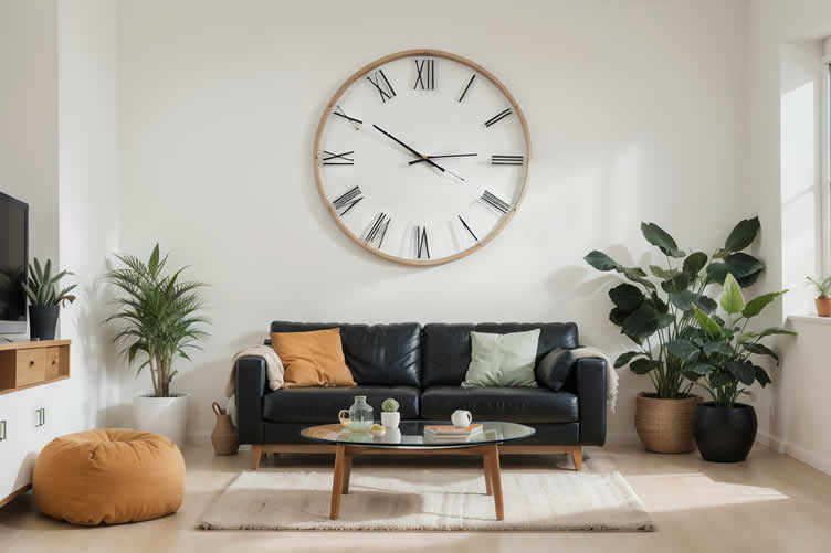 oversized wall clock