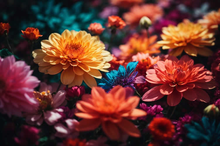 creating a colorful garden oasis