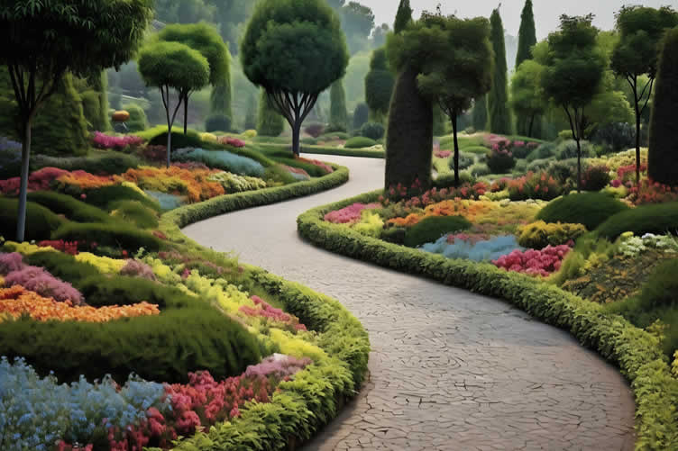 creating a colorful garden oasis
