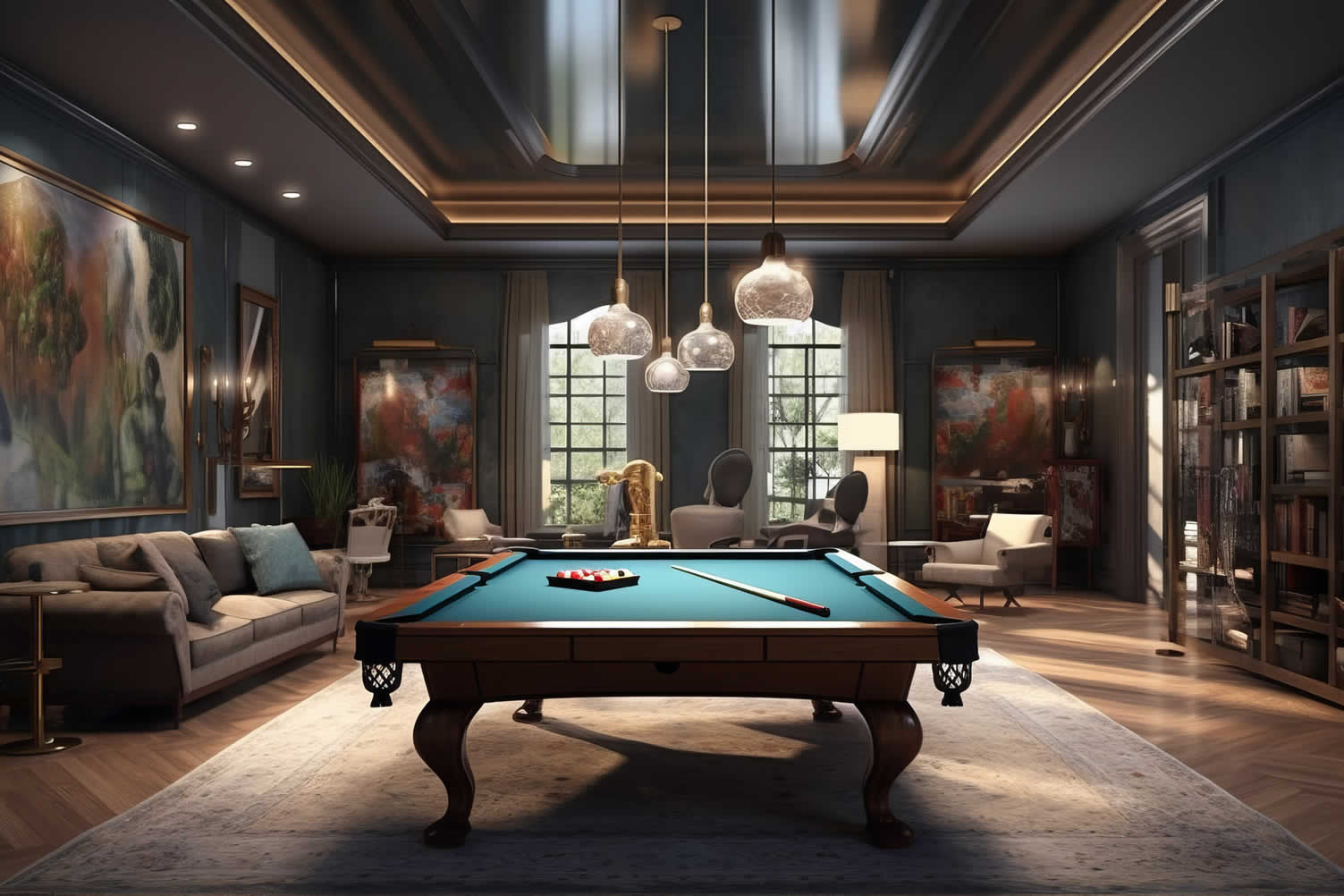 designing a luxury-styled rec room