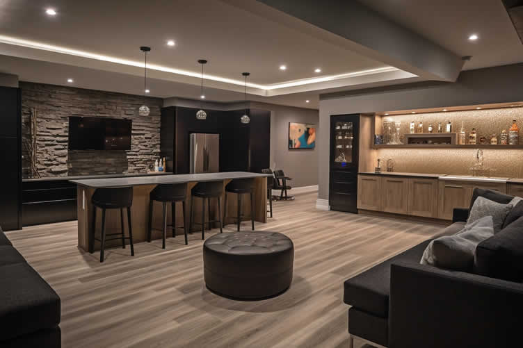designing a luxury-styled rec room