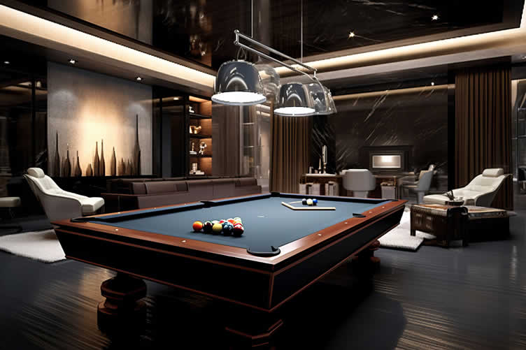 designing a luxury-styled rec room