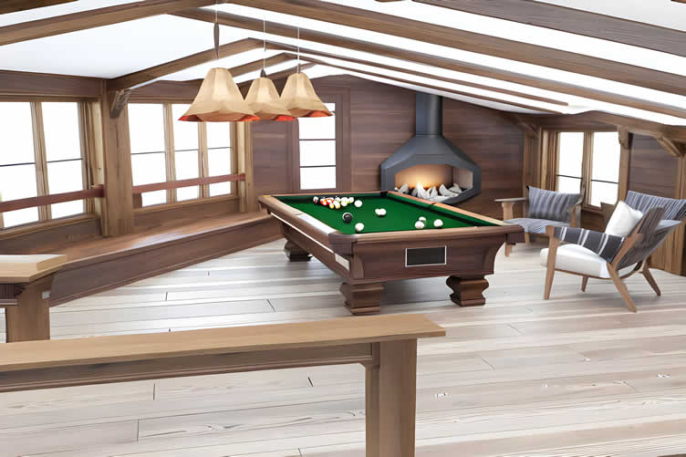 designing a luxury-styled rec room