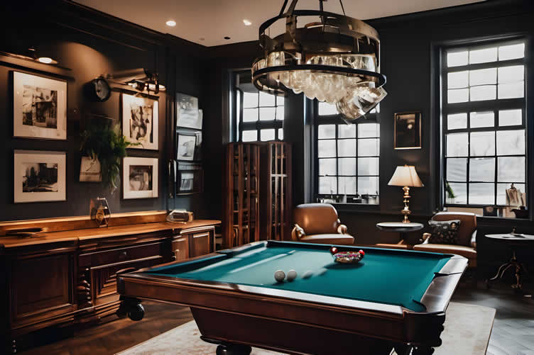 designing a luxury-styled rec room