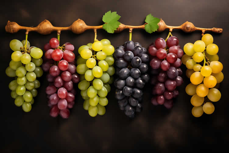 growing grapes in wine barrels
