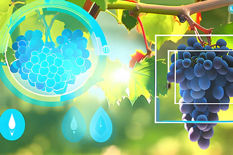 growing grapes in wine barrels
