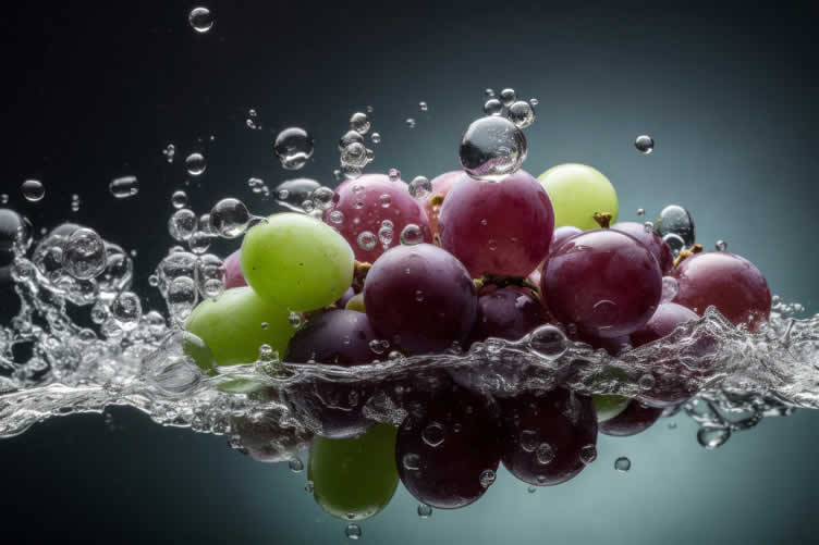 growing grapes in wine barrels