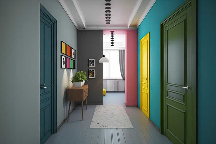 interior walls with paint color