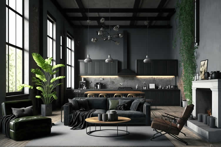 interior walls with paint color