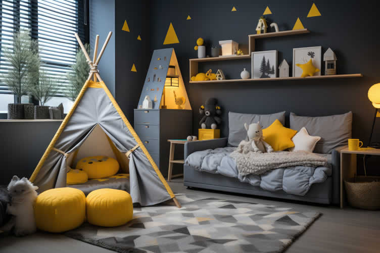 interior walls with paint color