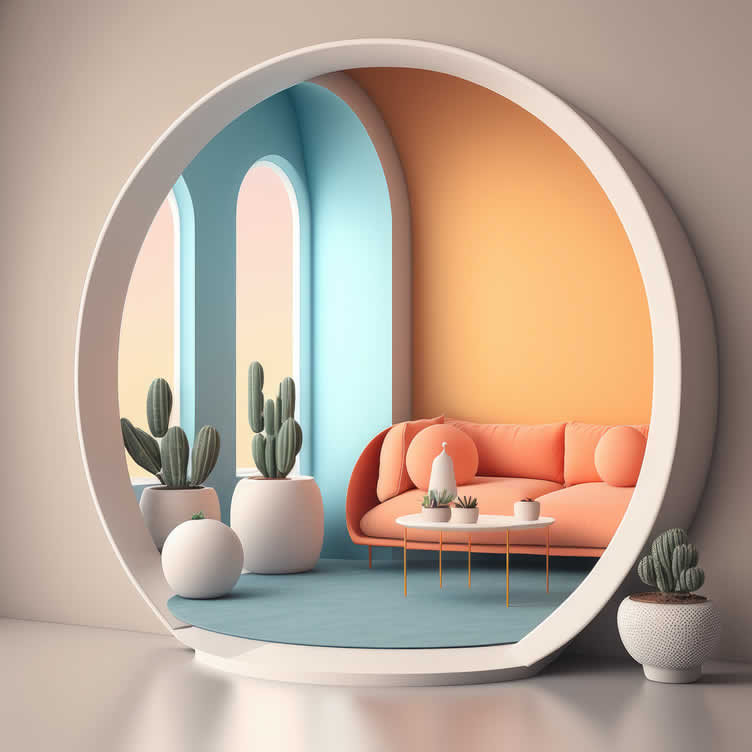 interior walls with paint color