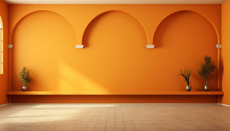 interior walls with paint color