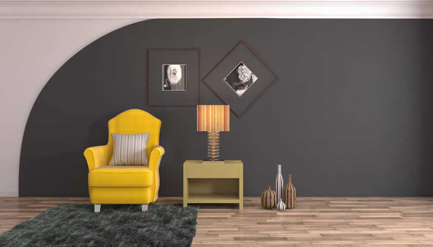 interior walls with paint color