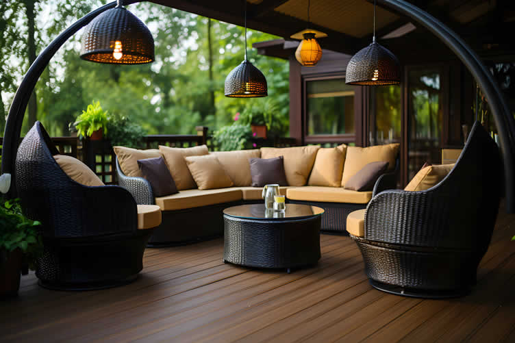 outdoor cooking space