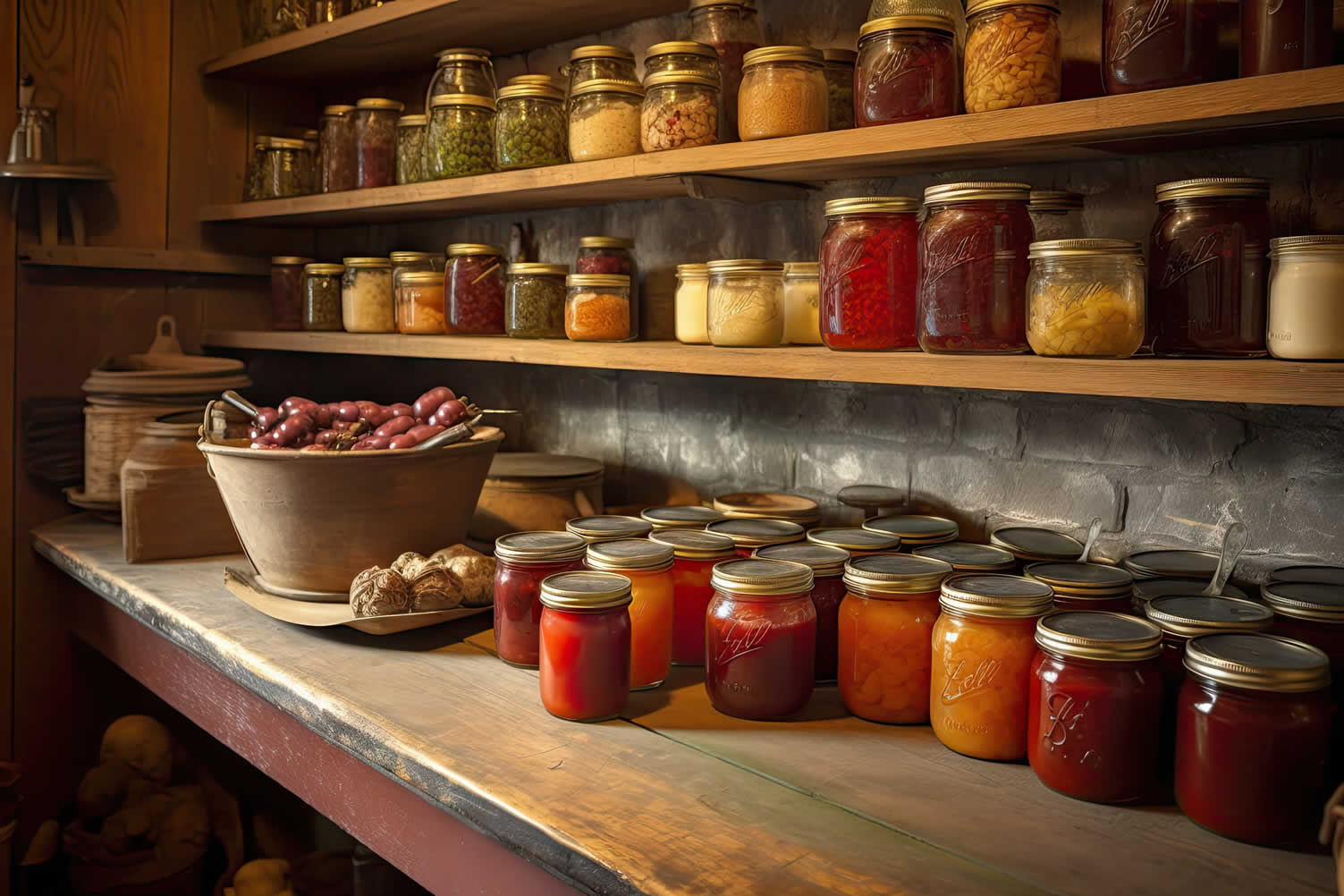 canning garden harvest