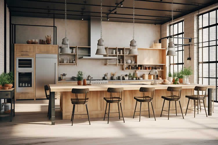 colorful kitchens